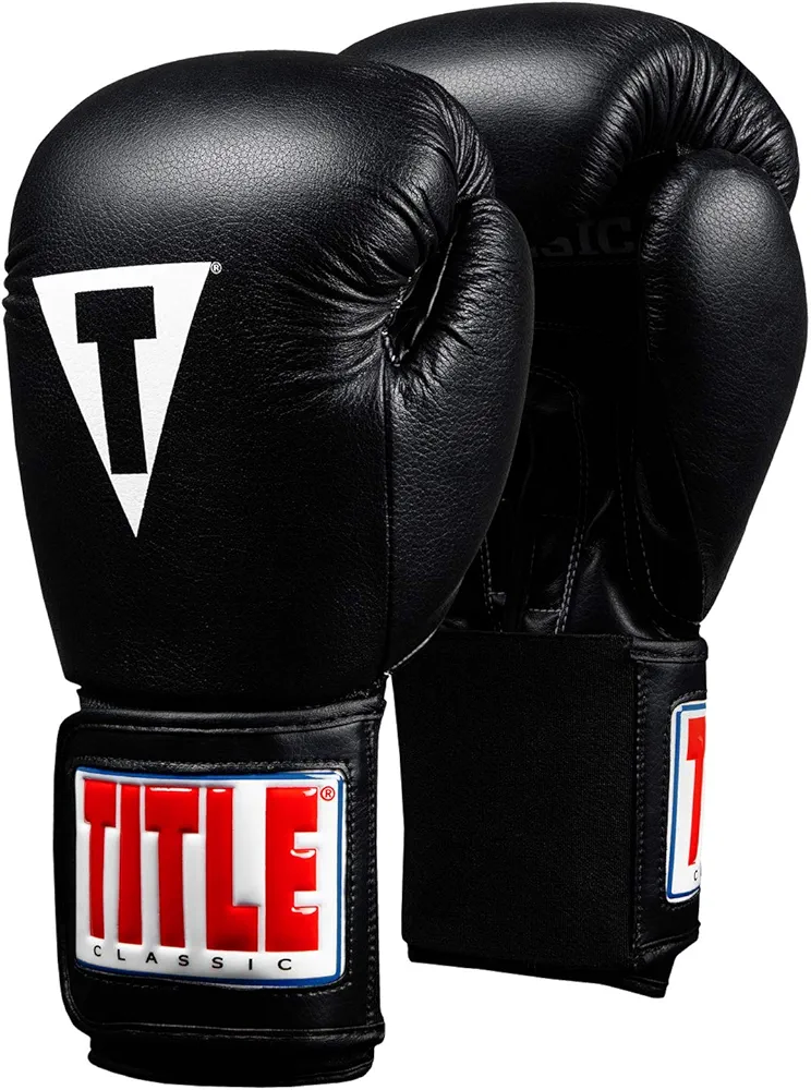 Title Classic Leather Elastic Training Gloves 2.0
