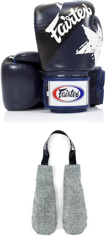 Fairtex BGV1 Boxing Gloves with Deodorizer Inserts | Shock Absorbent Gloves + Odor & Moisture Absorber for Boxing, MMA, Muay Thai | Perfect Bundle for Clean & Durable Gear