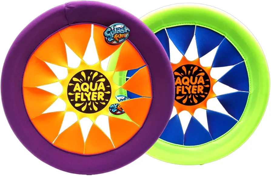JA-RU Soft & Safe Frisbee Throwing Disc Splash Fun Aqua Flyer 12" (1 Disc Assorted) Flying Discs for Kids & Adult Girl & Boy Toys. Fidget Party Favors Outdoor Family Game Easy & Professional. 1031-2p