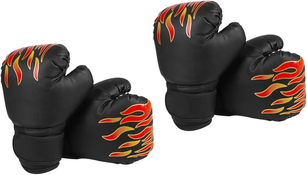 BESPORTBLE 2 Pairs Children's Boxing Gloves Thai Kick Gloves Boxing Mitts Youth Sparring Gloves MMA Gloves Kids Boxing Gloves for 3-8 Years Thai Glove Kickboxing Glove Mini Trampoline Pu Man