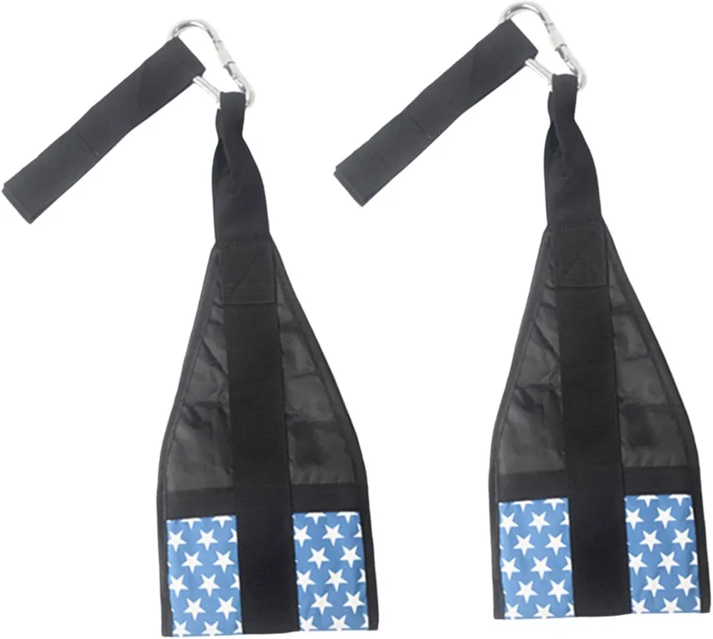 Yiju 2X Fitness Ab Straps Weight Lifting Straps Hanging Door Exercising Gear Hanging Ab Straps Fitness Support for Training
