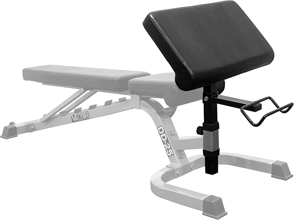 Valor Fitness EX-2 Preacher Curl Bench Attachment For Use W/Valor Fitness Benches Only