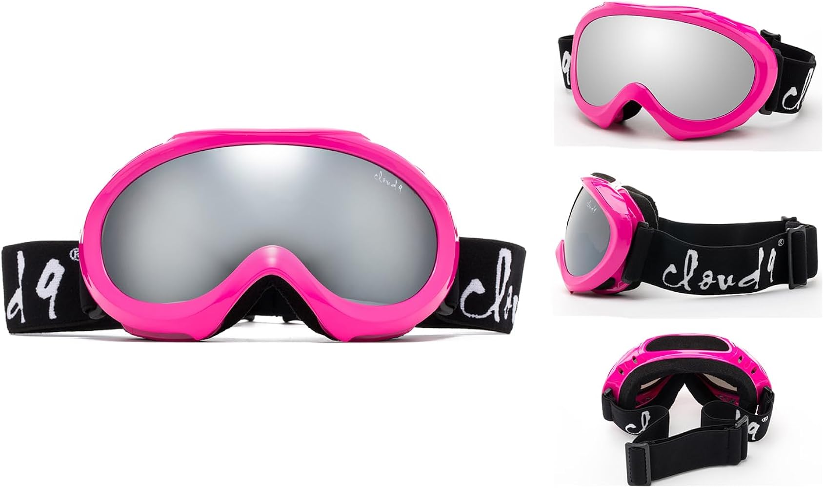 Kids Boys Girls Snow Goggles Anti-Fog Dual Lens UV400 Ski Goggles Blue Flash