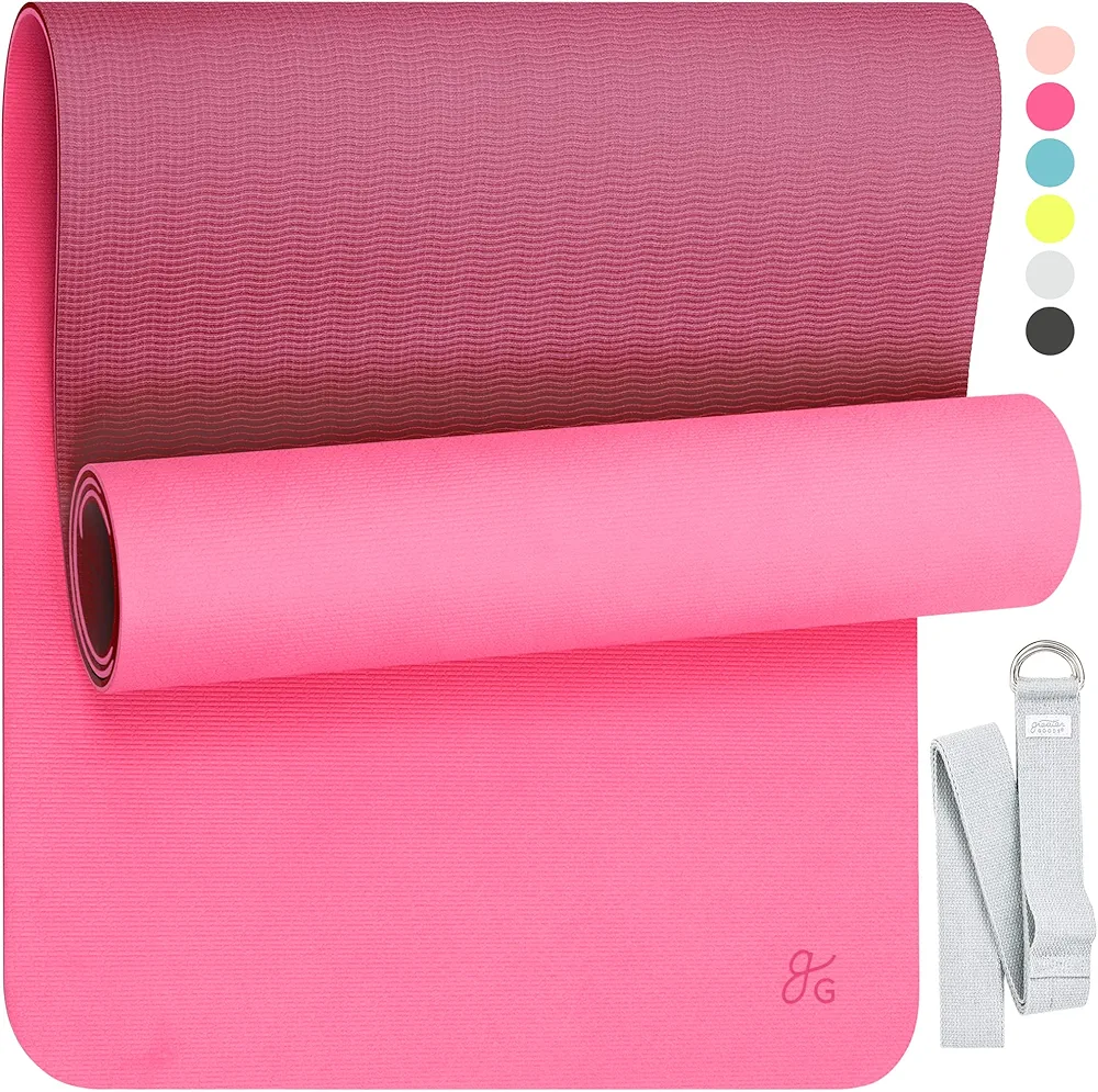 Greater Goods Professional Yoga Mat - Exercise Mat for Fitness, Balance, and Stability, Carrying Strap Included