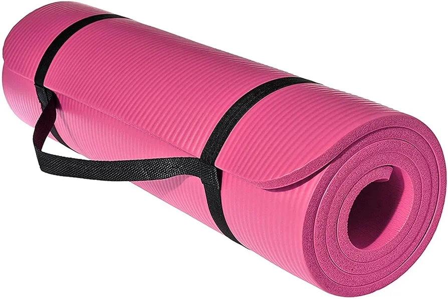 Thick Yoga Mat, Non Slip Exercise Mat Exercise Mats gym mats for home workout (Pink)