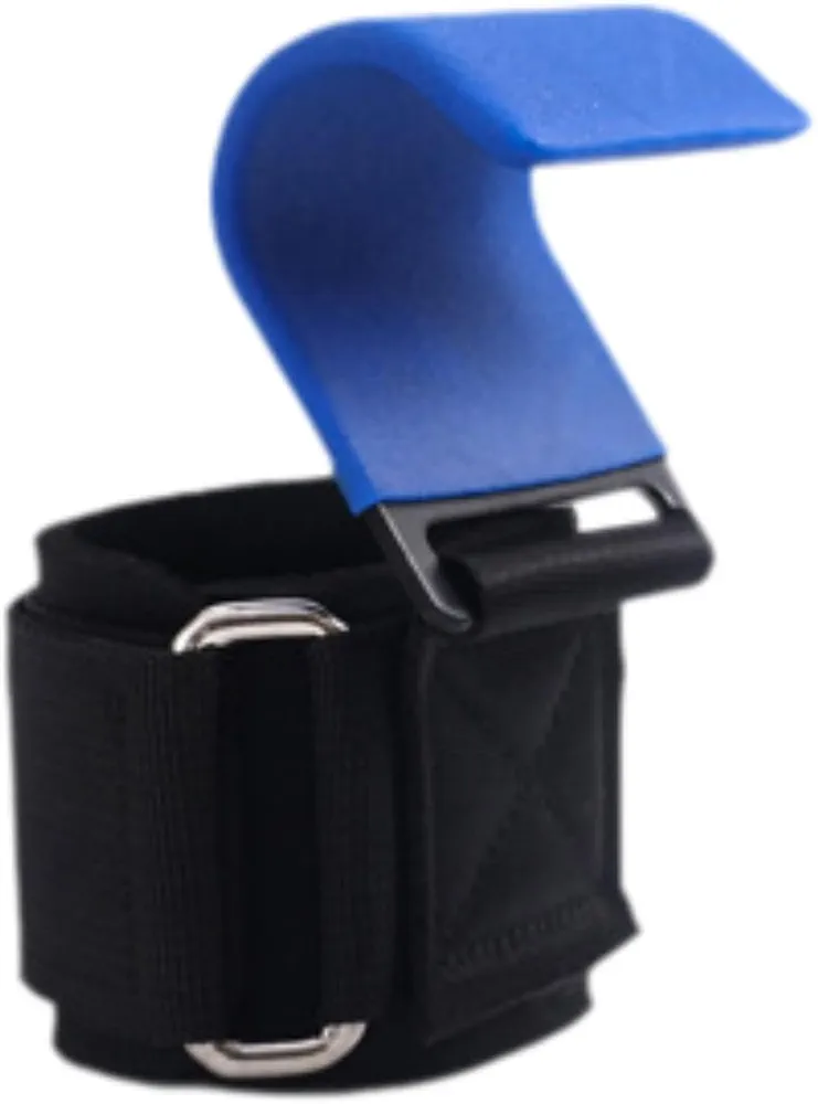Fitness Weight Lifting Hook Weight Lifting Grip No Slip Exercise for Men Women Padded, Wrist Straps for Deadlift Rows Shrugs
