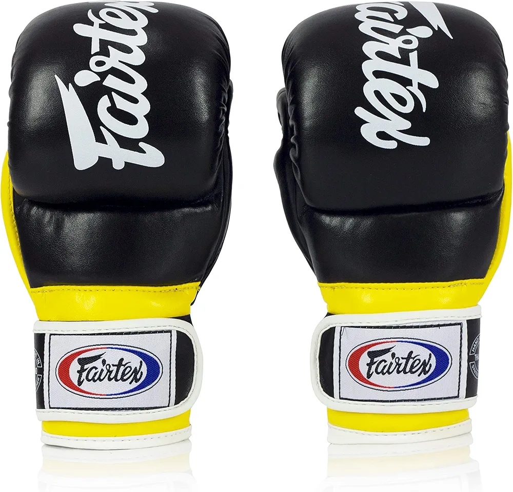 Fairtex FGV18 Muay Thai Boxing Gloves for Men, Women & Kids| MMA Gloves for Martial Arts|Made from Premium Quality Leather, Light Weight & Shock Absorbent Boxing Gloves