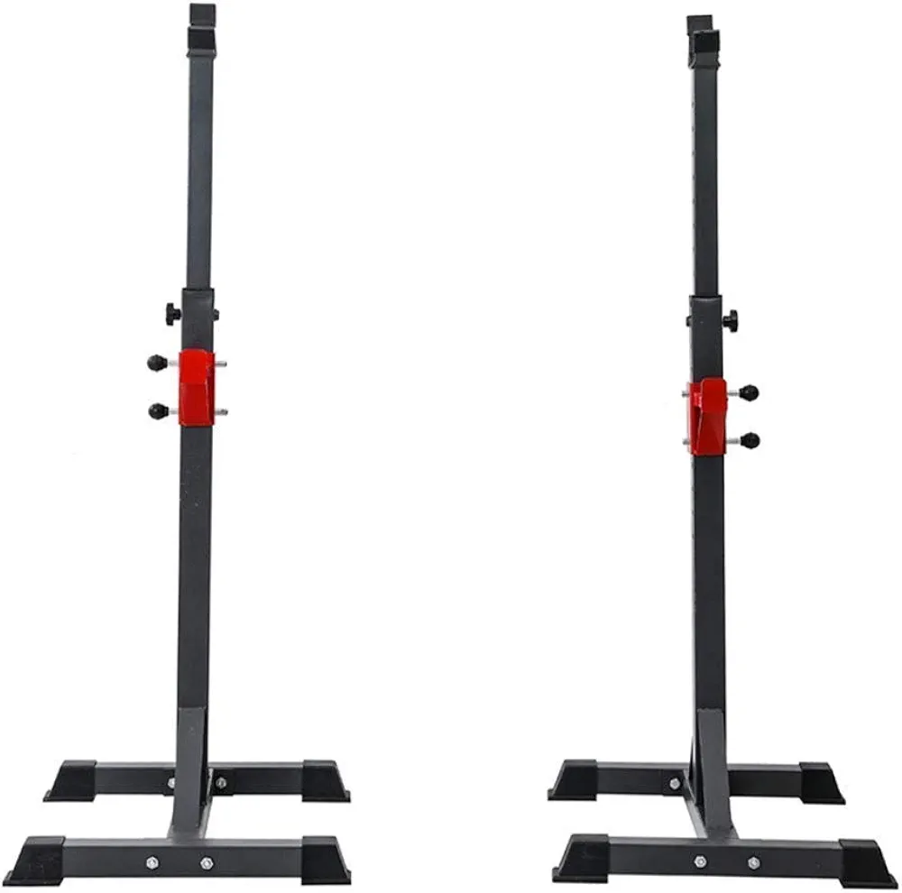 Barbell Rack, Squat Stands Rack Weight Rack Gym Rack Squat and Bench Press Rack Dumbbell Stand, Height Adjustable, Load 260kg, Fitness Equipment Home Gym (Split)