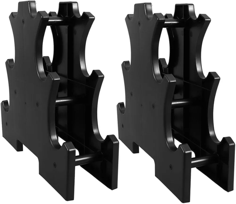 2pcs Dumbbell Storage Rack Dumbbell Bracket Weight Rack for Dumbbell Weight Stand Dumbbell Cradles Weight Plates Rack Dumbbells Weight Rack Kettlebell Rack Dumbbell Holder Pp Black