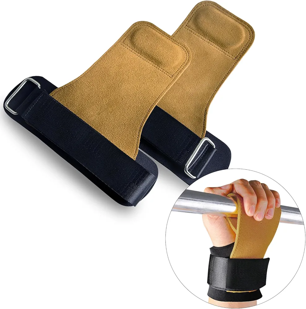 Wrist Straps, Lifting Grip Support for Heavy Powerlifting Gym Wrist Wraps with Padded for Weightlifting, Bodybuilding
