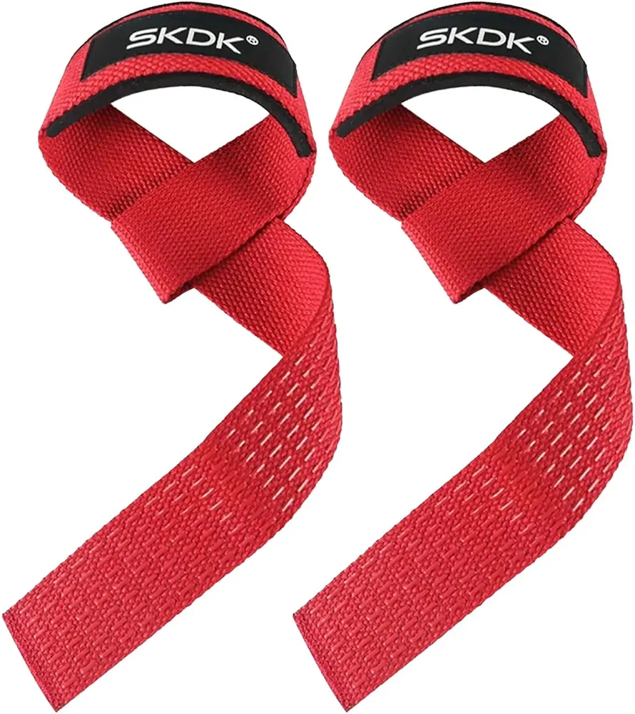 Anti-Slip Weightlifting Straps - Padded Neoprene Lifting Wrist Straps for Weightlifting, Bodybuilding, Powerlifting, Strength Training, Deadlifts - Durable Gym Straps for Men & Women, Heavy Pull Support