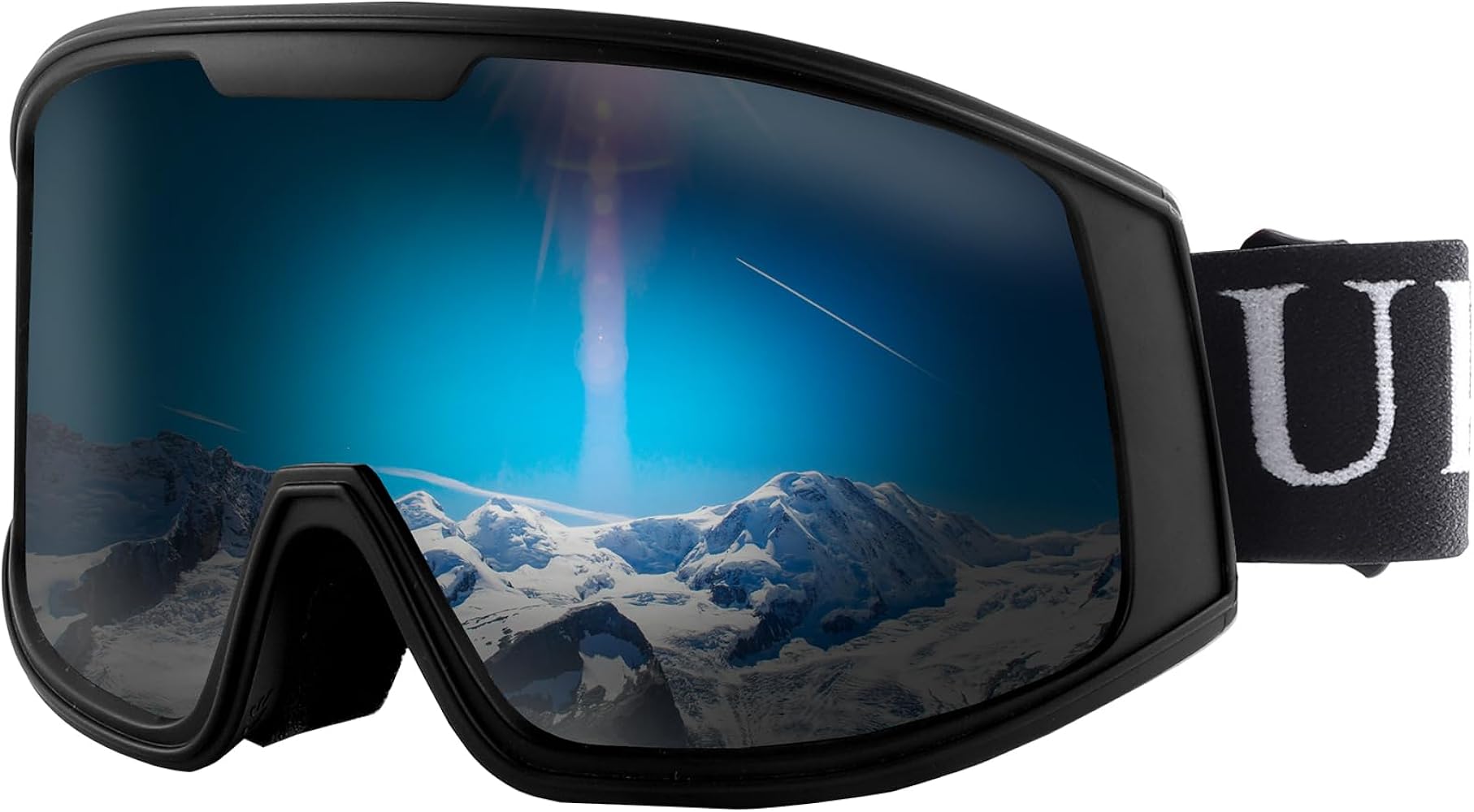 Ukoly Ski/Snowboard Goggles for Men Women, Snow Goggles HD Lens Anti-Fog Coating OTG Design UV400 Protection Windproof