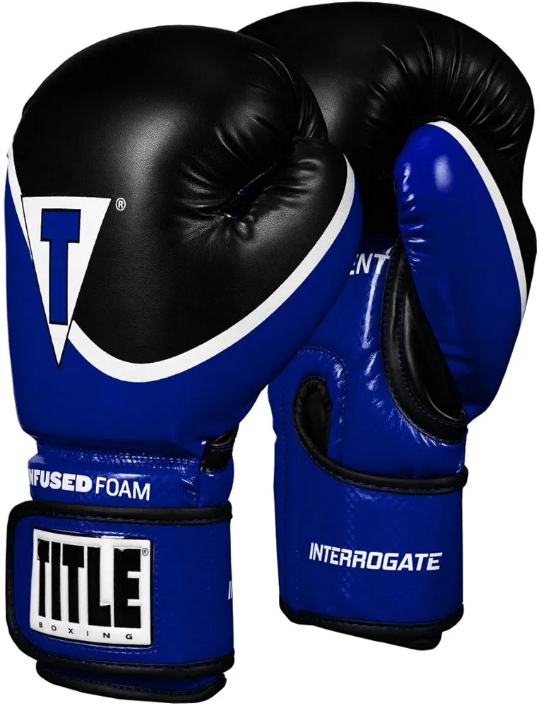 TITLE Boxing Infused Foam Interrogate Training Gloves 2.0 - Boxing Gloves, Boxing Training Gloves, MMA Gloves, Oz Training Gloves, Kickboxing Gloves, Punching Bag Gloves, Sparring Gloves