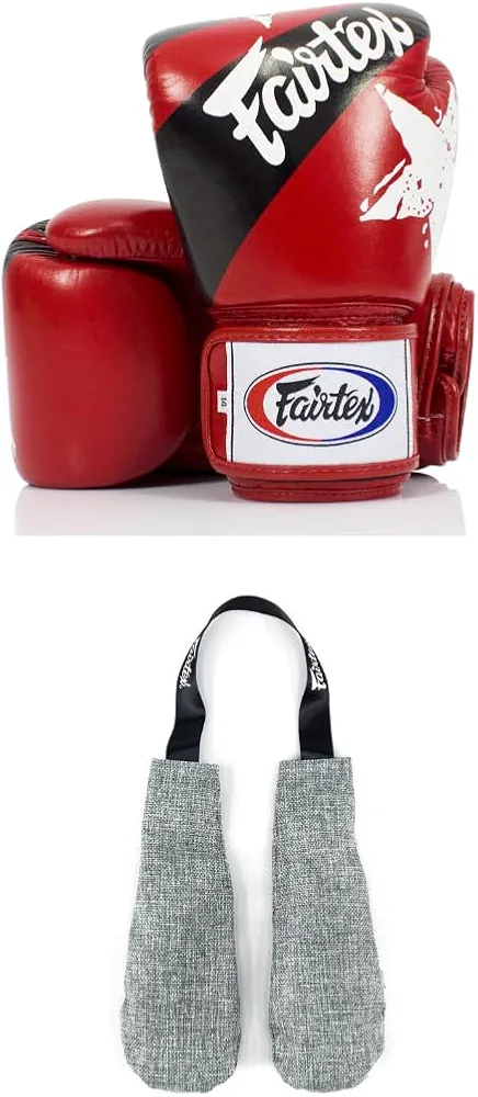 Fairtex BGV1 Boxing Gloves with Deodorizer Inserts | Shock Absorbent Gloves + Odor & Moisture Absorber for Boxing, MMA, Muay Thai | Perfect Bundle for Clean & Durable Gear