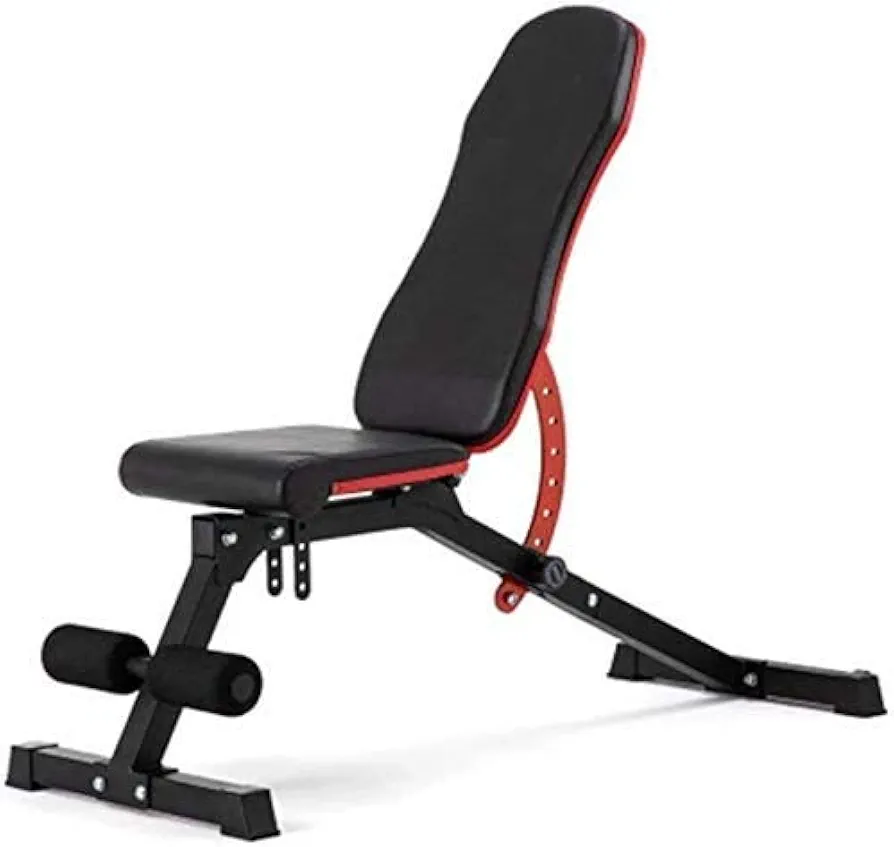 Adjustable Weight Bench Foldable, Multifunctional Press Exercise Gym Bench Decline Bench, for Bench Press, Sit-ups, Leg Lifts, Full Body Fitness,Black
