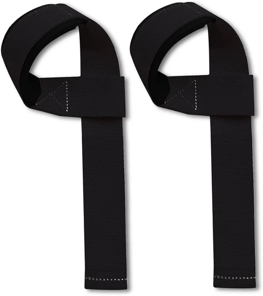 2 Pcs Wrist Straps for Weight Lifting,Lifting Straps for Weightlifting Powerlifting Strength Training(Black)