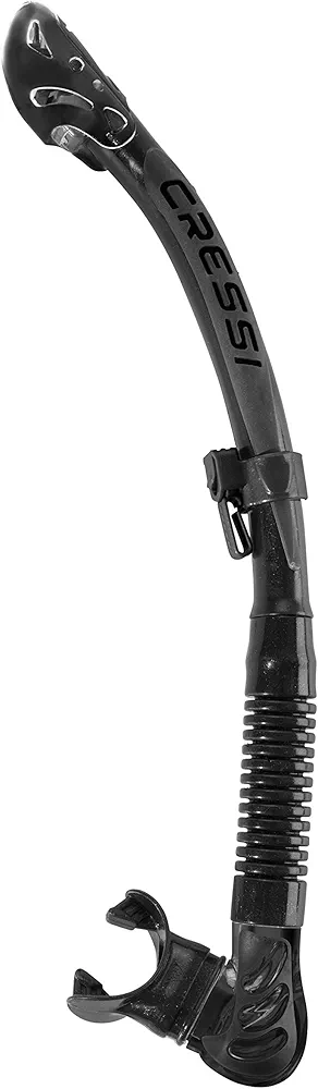 Cressi Foldable Adult Dry Snorkel for Scuba Diving, Snorkeling | Alpha Ultra Dry Made in Italy