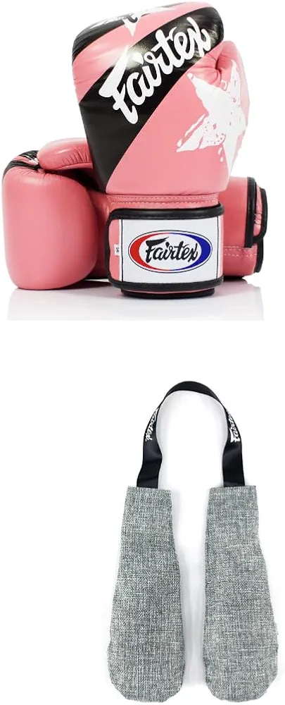 Fairtex BGV1 Boxing Gloves with Deodorizer Inserts | Shock Absorbent Gloves + Odor & Moisture Absorber for Boxing, MMA, Muay Thai | Perfect Bundle for Clean & Durable Gear
