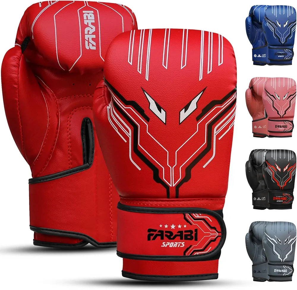 Farabi Sports Kids Boxing Gloves Boys and Girls Kickboxing Gloves 6-oz Youth, Junior Boxing Gloves for MMA, Muay Thai, Boxing Pad, Punching Bag and Training for Age 5-10 Years