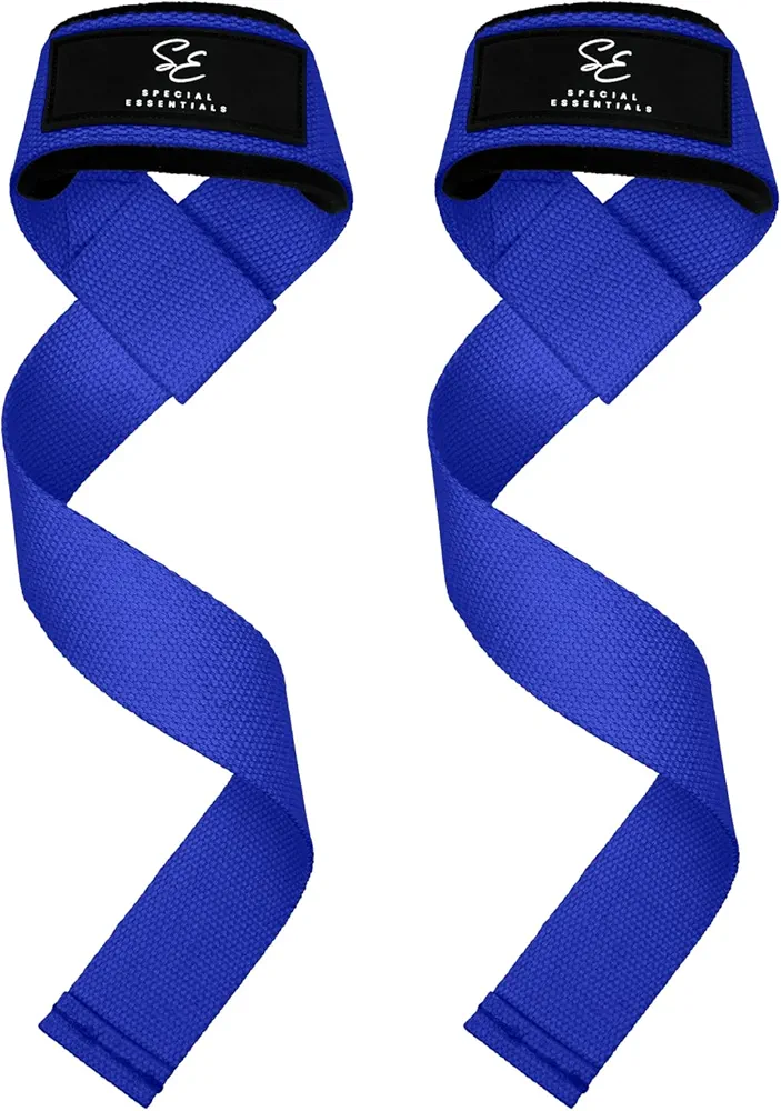 Special Essentials Wrist Straps for Weightlifting - Premium Padded Neoprene Adjustable Gym Lifting Straps - Designed for Men and Women for Enhanced Bodybuilding, Powerlifting, and Strength Training