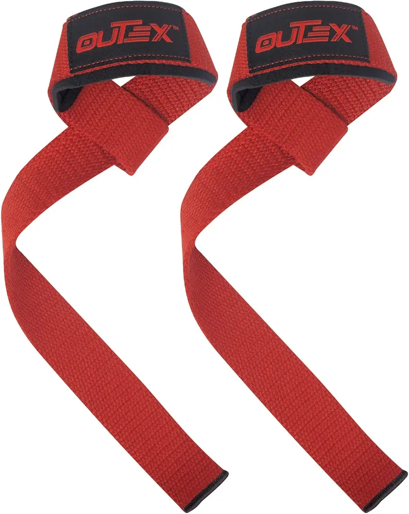 Lifting Wrist Straps for Weightlifting, Gym, Powerlifting, Deadlifts, Bodybuilding, Workout, Strength Training - Premium Cotton with Neoprene Pad