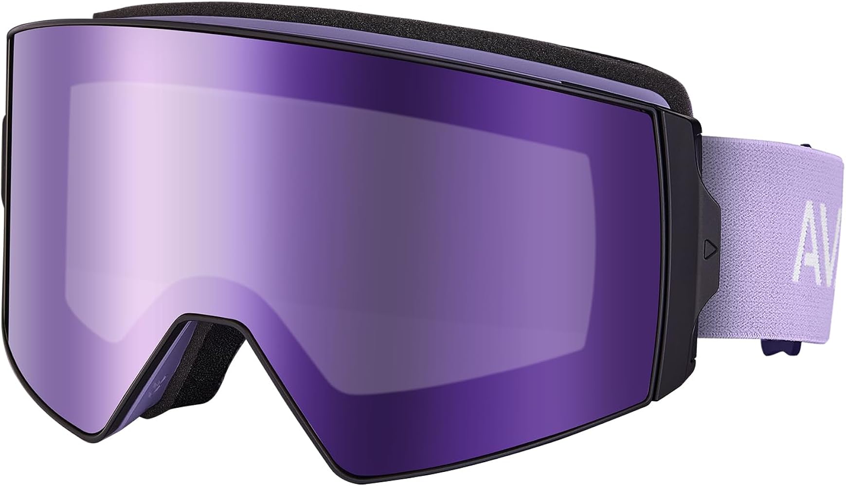 AVAWAY Ski Snow Goggles, Oversized Detachable Magnetic Lens & Clips Lock UV Protection Anti Fog Winter Sports Safety Glasses
