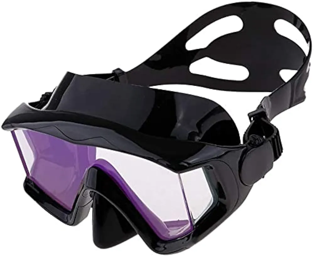 Full Face Snorkel Mask Diving Masks Anti Fog Tempered Spectacles Swimming Snorkeling Goggles for Diving, Swimming, Snorkeling and Other Underwater Sports
