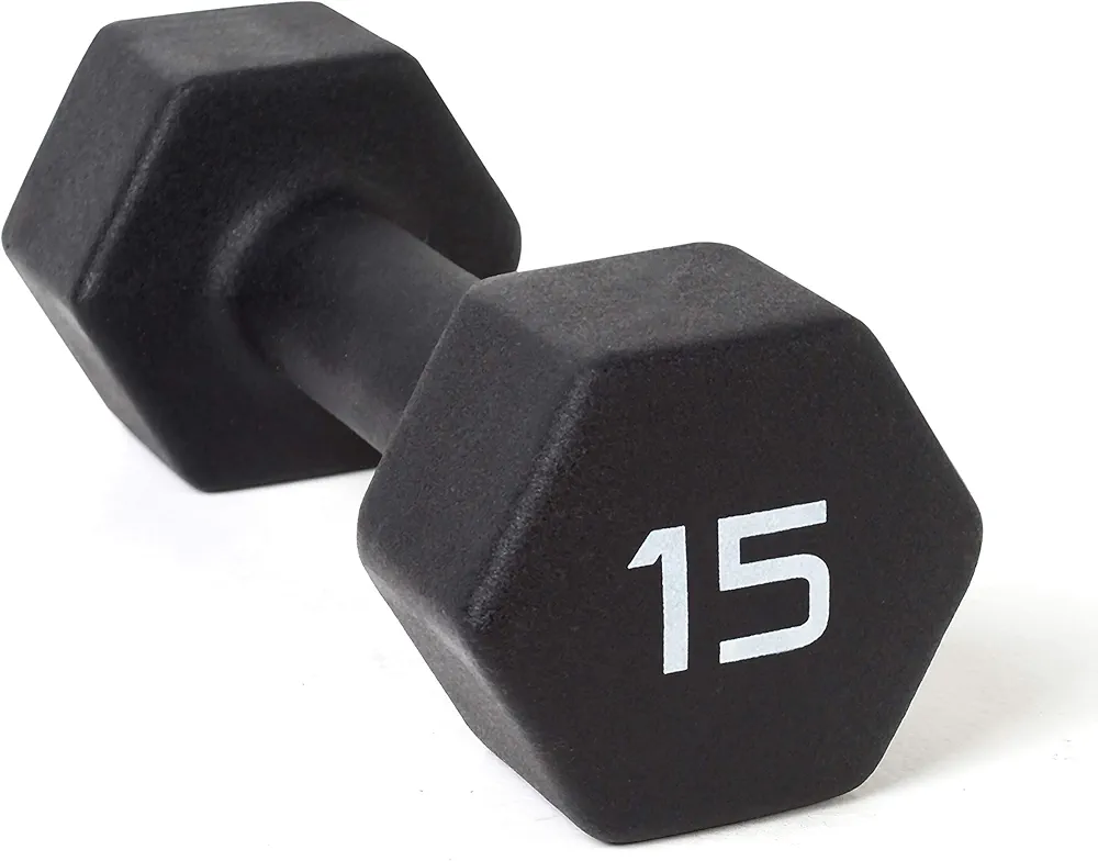 CAP Barbell Black Neoprene Coated Dumbbell Weights | Single