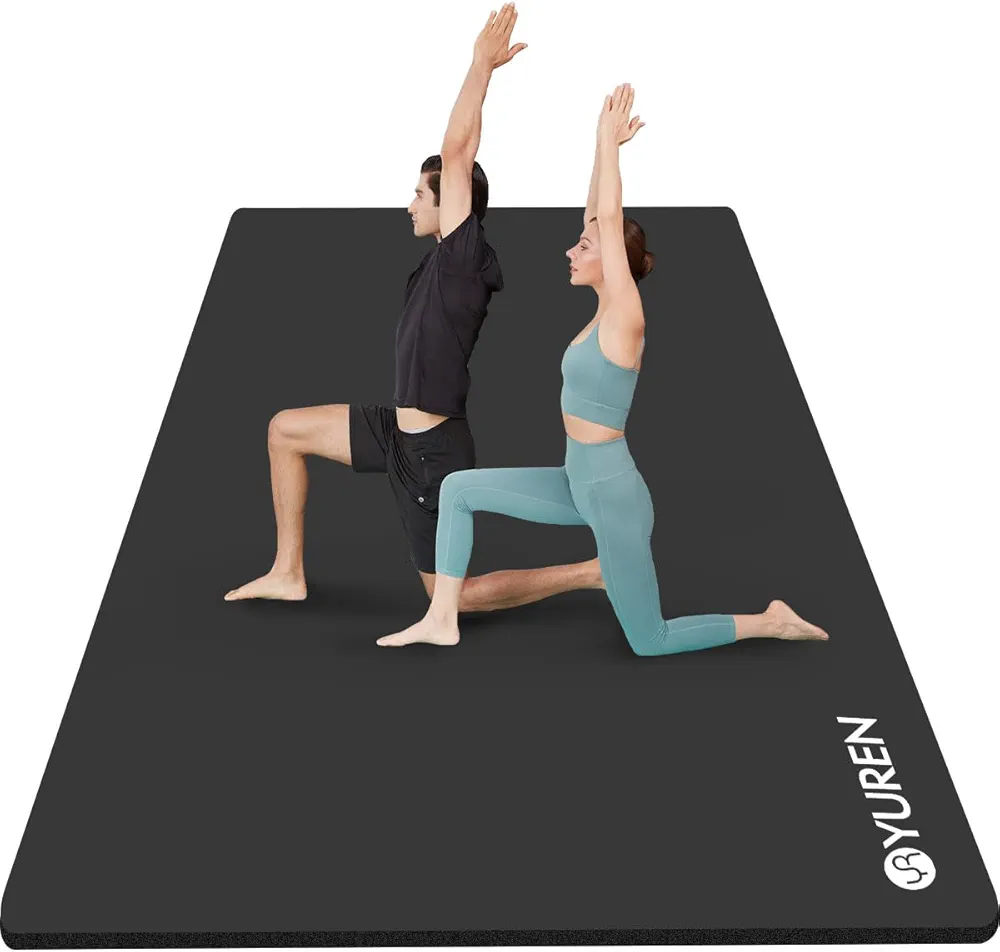 Extra Large Yoga Mat Thick 20mm 6'x4' Wide Exercise Mats for Home Workout, Yoga, Pilates, Fitness, High-density NBR Foam Workout Mat, with Carrying Yoga Bag