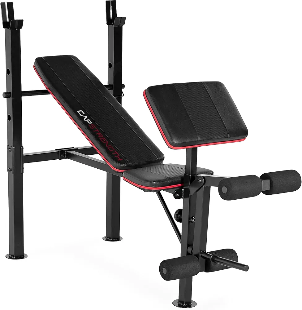 CAP Strength Bench Standard Bench with with Preacher Pad and Leg curl
