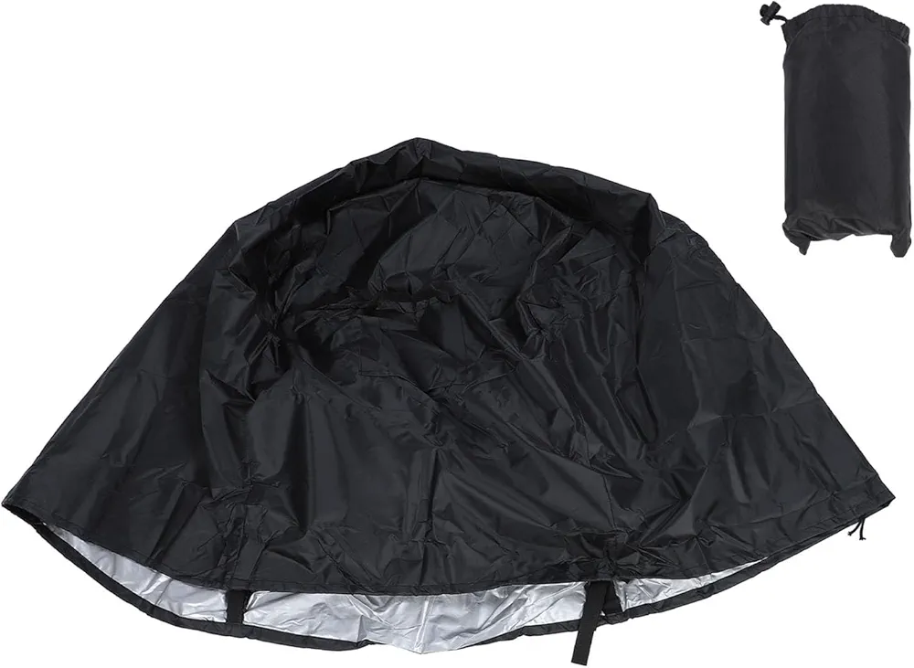 Dumbbell Weight Rack Cover, Water Resistant 210D Oxford Cloth Material Sliver Coated Gym Rack Dust Cover with Drawstring for Indoor and Outdoor