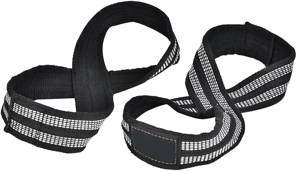 Figure 8 Straps, 1 Pair Figure 8 Weight Lifting Straps, Deadlift Straps, Gym Wrist Wraps, Lifting Straps Gym, Lifting Wrist Straps, for Pull Up BarWeightlifting