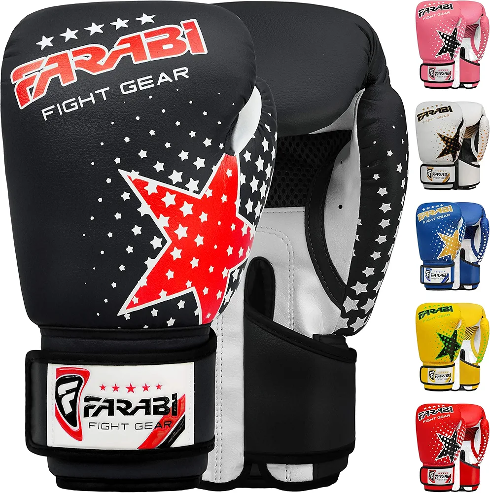 Farabi Sports Boxing Gloves for Kids 6-oz Youth Boxing Gloves MMA Muay Thai Kids Boxing Gloves Best for Training on Punching Bag, Focus Pads Practice