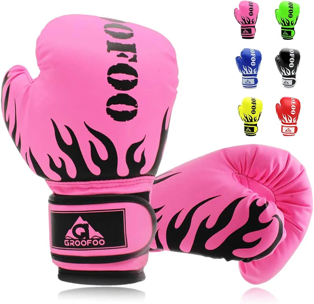 Kids Boxing Gloves 4oz 6oz 8oz Punching Gloves for Kids Youth Traning Gloves for Punching Bag Kickboxing Sparring Muay Thai MMA Fight Gloves