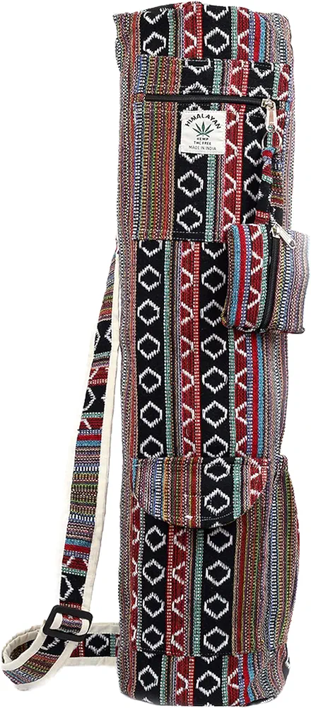 Hemp Yoga Mat Bag Yoga Mat Carrier Full-Zip Eco Friendly Exercise Fit upto 26 Inches Yoga Mat Bag