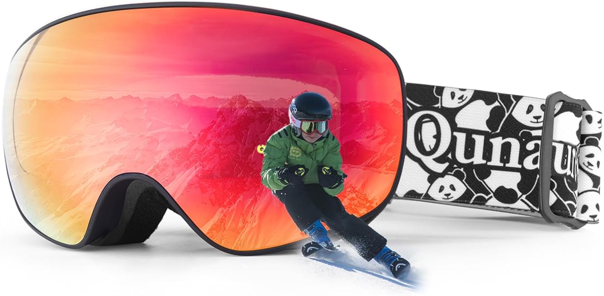 Kids Ski Goggles Anti Fog OTG Snow Snowboard Goggles Boys Girls Toddler…