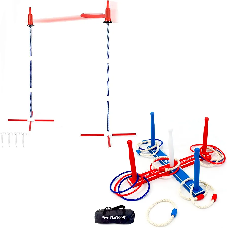 Play Platoon Bottle Jam Flying Disc Game for Teens & Adults to Play Outdoors - Ring Toss Game - Backyard Games for Kids