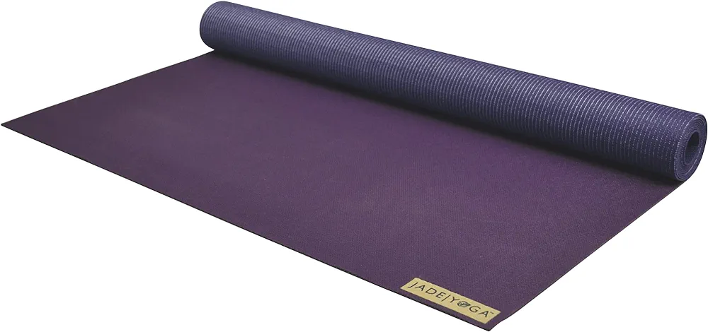 JadeYoga Voyager Yoga Mat - Lightweight & Portable Rubber Yoga Mat - Non-Slip Exercise Mat for Women & Men - Great for Yoga, Home Workout, Gym Fitness, Pilates, Stretching, and More