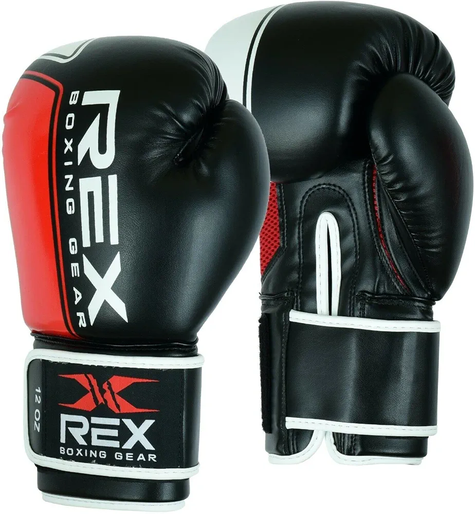 Rex Sports Punching Bag Gloves, Sparring Gloves, Boxing Gloves for Boxers, Boxing Wear Boxing Gloves, Training Gloves Mitts for Sparring, Kickboxing