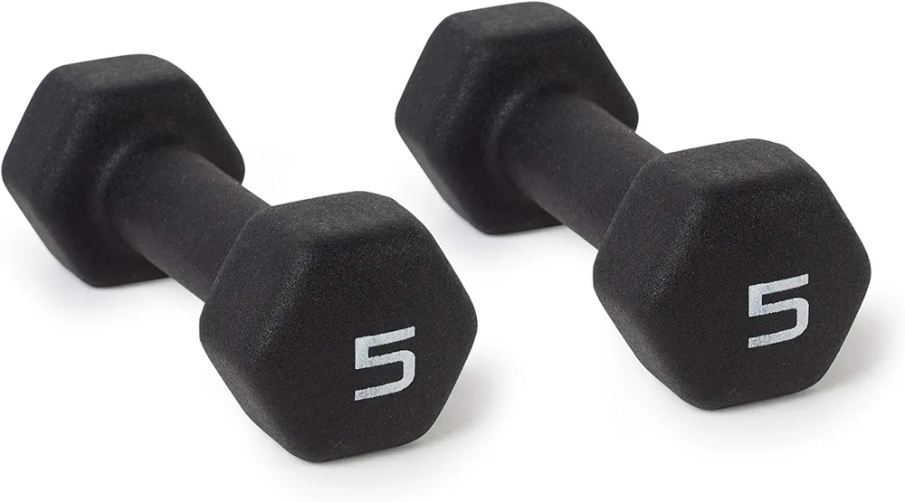 Cap Barbell CAP Barbell Black Neoprene Coated Dumbbell