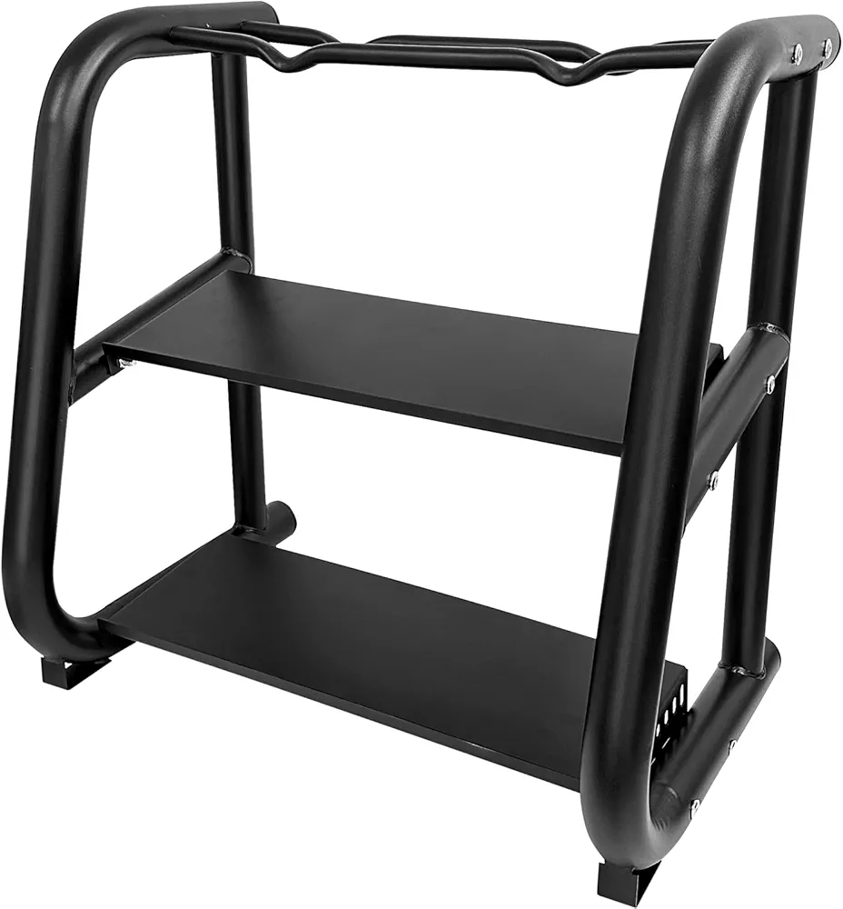 Kettlebell Storage Rack, 2-Tier Weight Racks, Kettlebell Stand, Dumbbell and Kettlebell Rack for Home Gym, Black
