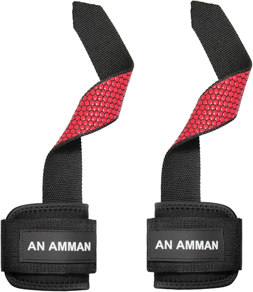 Lifting Straps for Women, Weightlifting Straps for Men, Wrist Straps for Weightlifting, Workout Deadlift Straps, Gym Hand Straps, Power Lifting Wrist Straps AM004