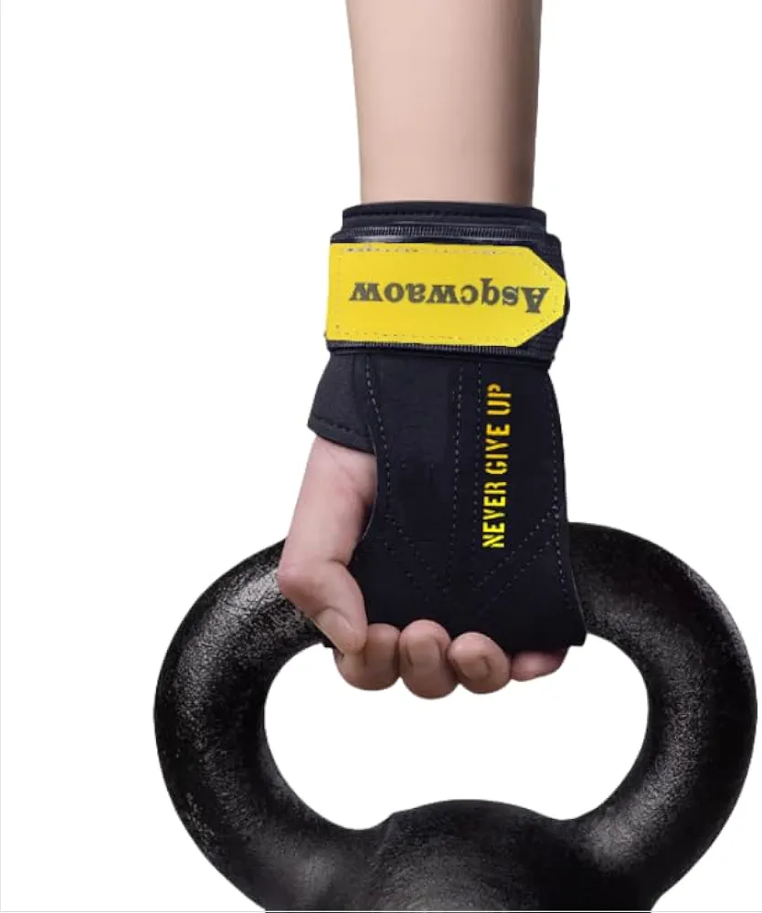 Wrist Straps for Deadlift Weight Lifting -Wrist Straps for Maximum Grip Support, Grips for Weightliftin Gym Lifting Grips for Deadlift Powerlifting and Pull Up (Pair)