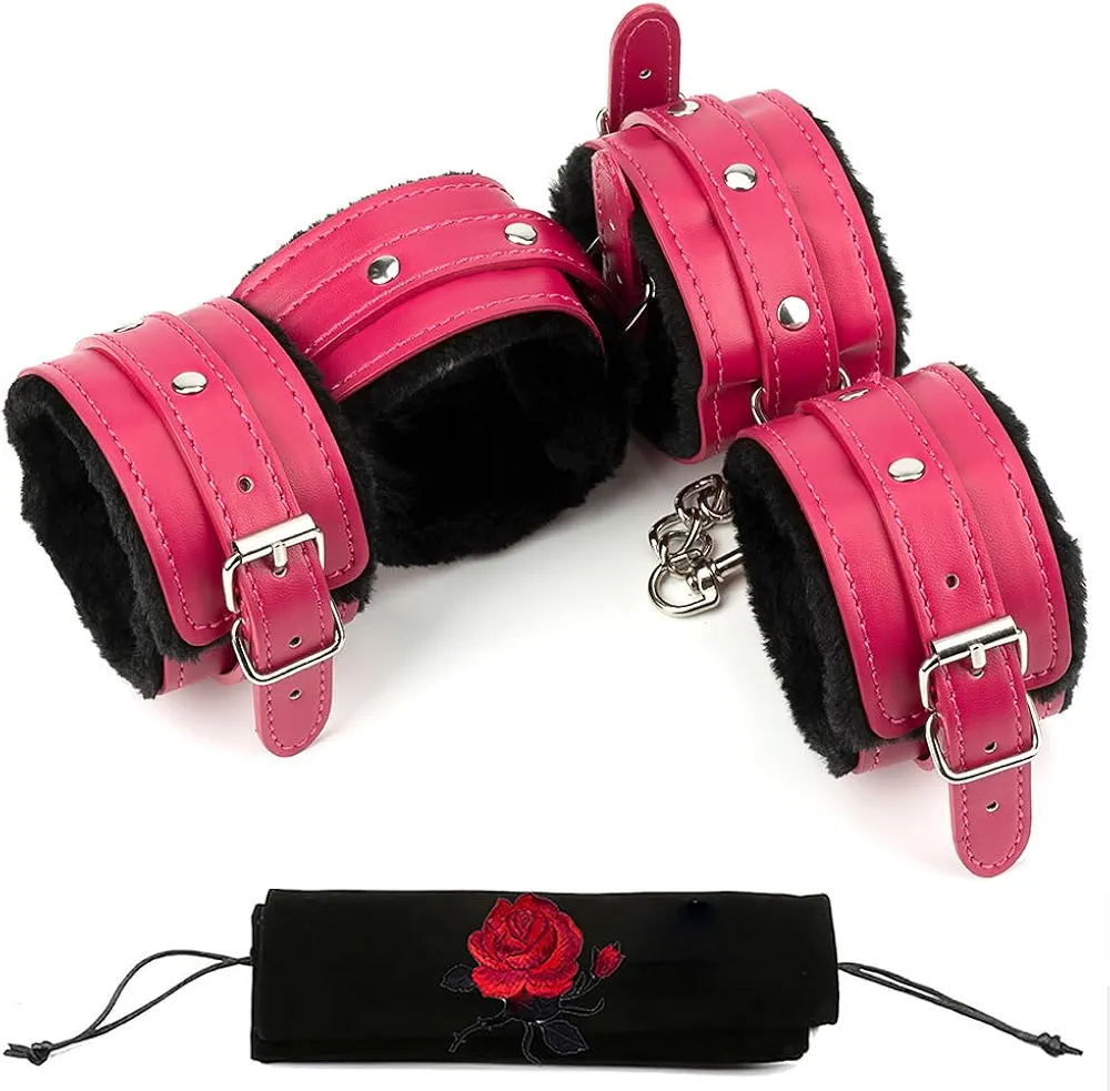 Ankle Straps Wrist Cuffs Leather Padded Fitness Cuffs for Enhanced Training - Durable Hand and Ankle Straps for Weightlifting and Fitness