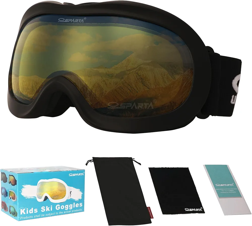Kids Ski Goggles, Kids Snowboarding Goggles for Boys Girls Toddler Age 3-14