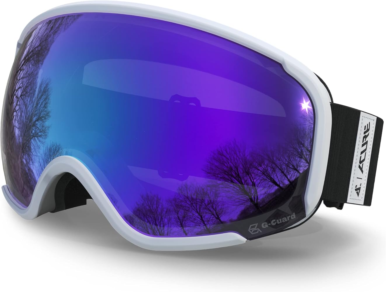 ACURE Ski Goggles for Men Women, Snow Snowboard Goggles Adult Youth, OTG - Over The Glasses with Anti Fog UV400 Protection