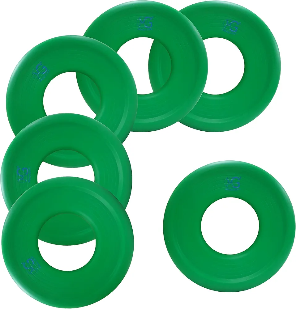 Macro Giant 9 Inch Soft Foam Flying Discs, Assorted Colors, Playground, Kid Sports Toy, Ring Toss Game, Parenting Activity, Outdoor Indoor, Camp Game