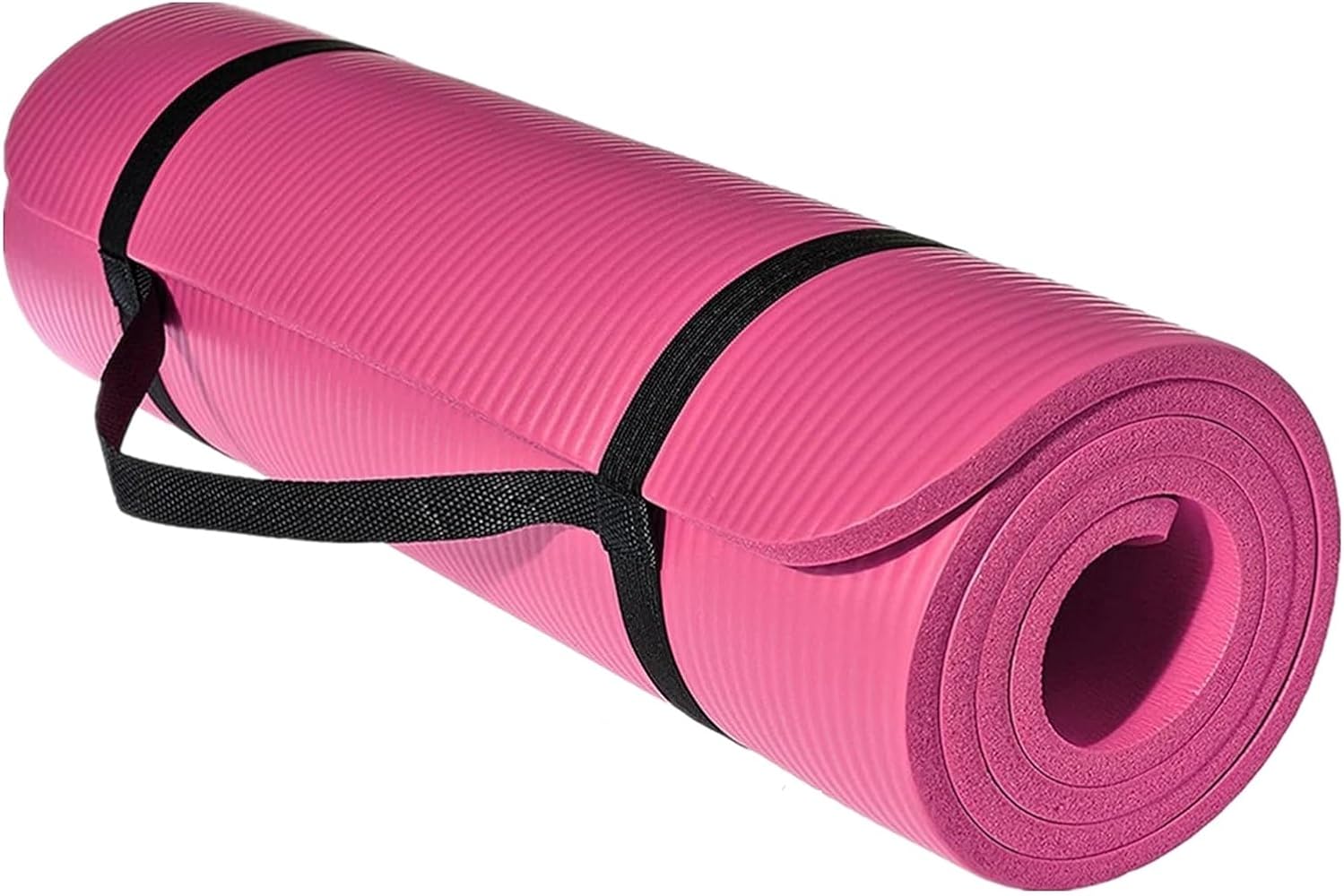 Extra Thick Yoga Mat Fitness Mat with Backpack, 72" L x 24" W x 0.4 Inch Pilates Anti-Slip Yoga Mat