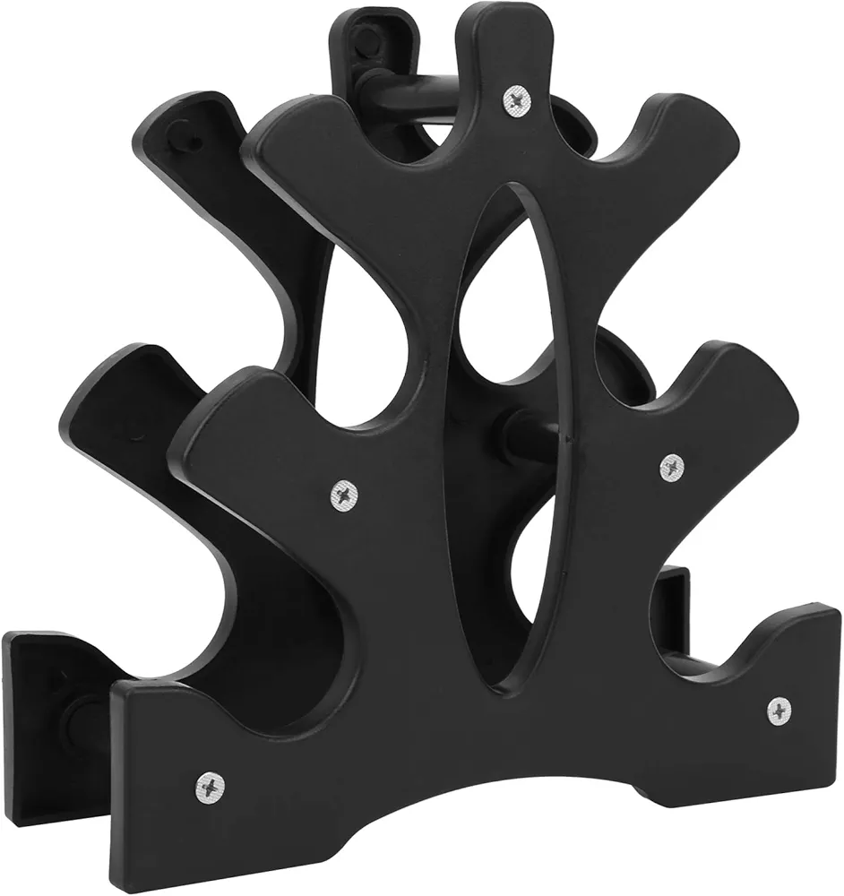 Alomejor 3-Tier Vertical Dumbbell Rack, Tree Shape Weights Rack 3-Tier Vertical Dumbbell Rack Dumbbell Racks Weight Racks