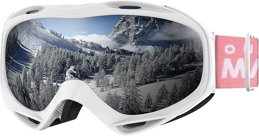 OutdoorMaster OTG Ski Goggles - Over Glasses Ski/Snowboard Goggles for Men, Women & Youth - 100% UV Protection